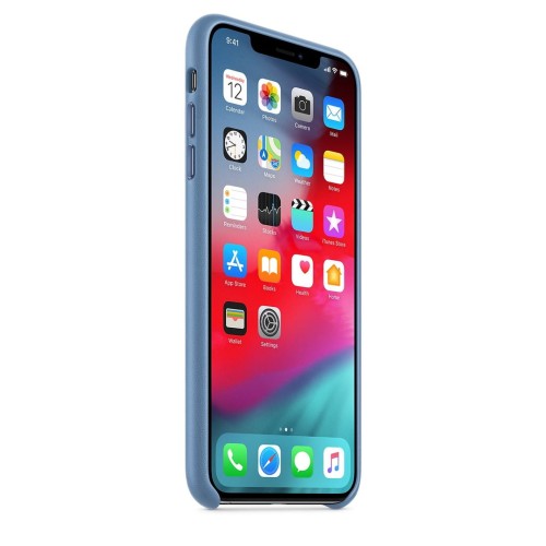 Etui Apple iPhone Xs Max skórzane (chabrowe)