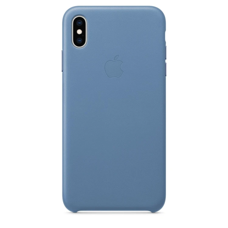 Etui Apple iPhone Xs Max skórzane (chabrowe)
