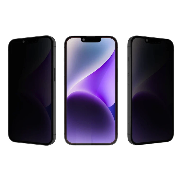 Szkło ochronne JCPAL Preserver prywatyzujące iPhone 15 Pro (czarny)