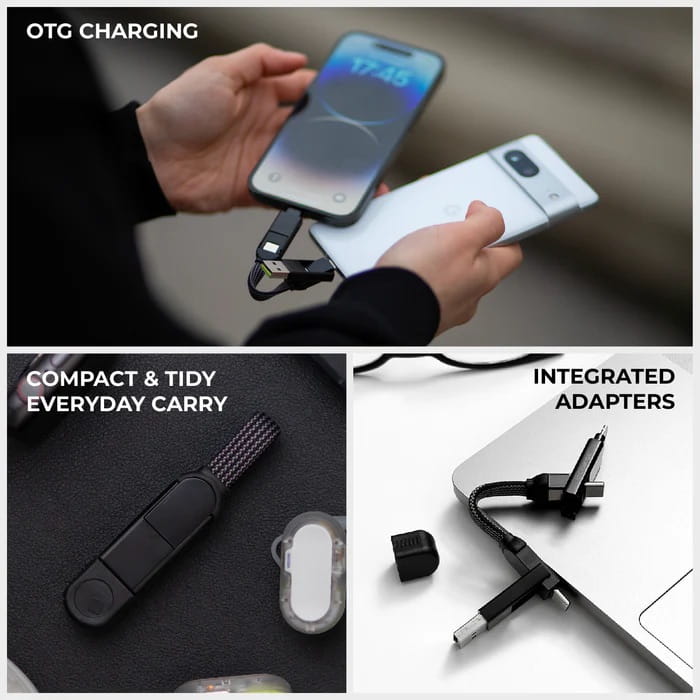 Kabel Rolling Square inCharge X brelok USB-C 100W uniwersalny