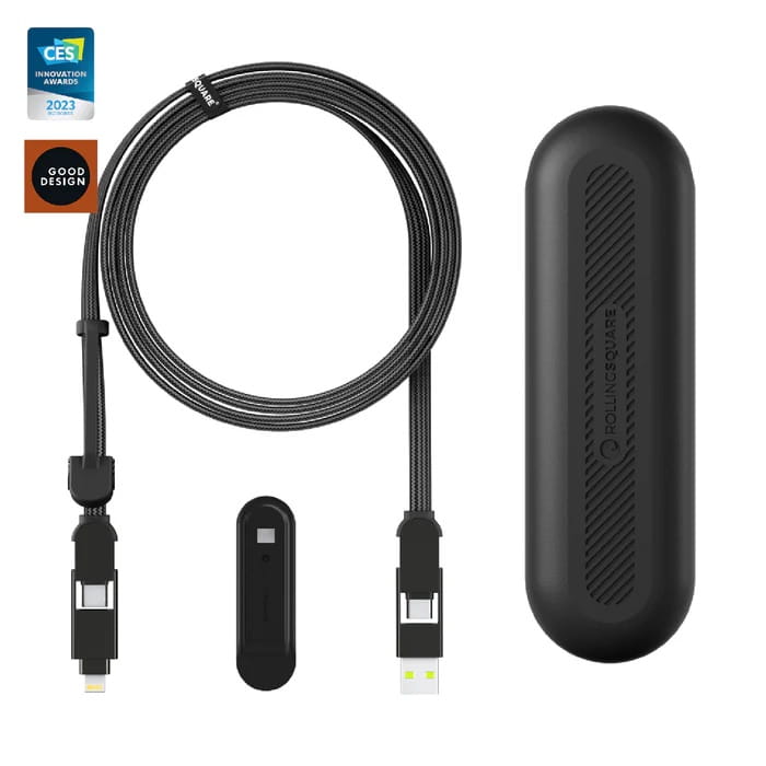Kabel Rolling Square inCharge XL 2m USB-C uniwersalny (czarny)