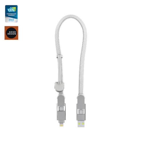 Kabel Rolling Square inCharge XL 30cm USB-C uniwersalny (biały)