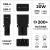 Zasilacz Rolling Square Travel USB-C PD + USB-A 20W (czarny)