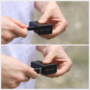 Zasilacz Rolling Square Travel USB-C PD + USB-A 20W (czarny)