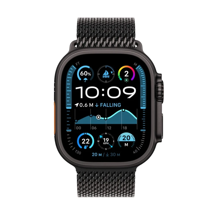 Apple Watch Ultra 2 GPS + Cellular 49mm Black Titanium with Tytan czarny Milanese Loop