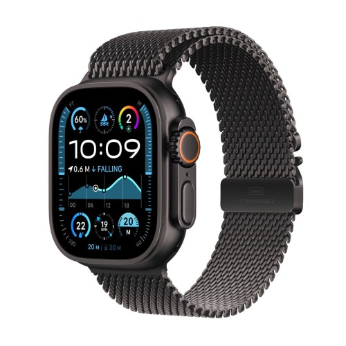 Apple Watch Ultra 2 GPS + Cellular 49mm Black Titanium with Tytan czarny Milanese Loop
