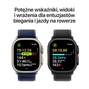 Apple Watch Ultra 2 GPS + Cellular 49mm Black Titanium with Black (czarny) Trail Loop