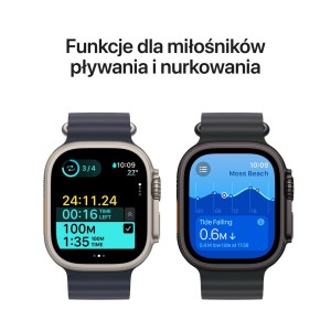Apple Watch Ultra 2 GPS + Cellular 49mm Black Titanium with Black (czarny) Trail Loop
