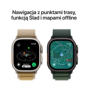 Apple Watch Ultra 2 GPS + Cellular 49mm Black Titanium with Black (czarny) Trail Loop