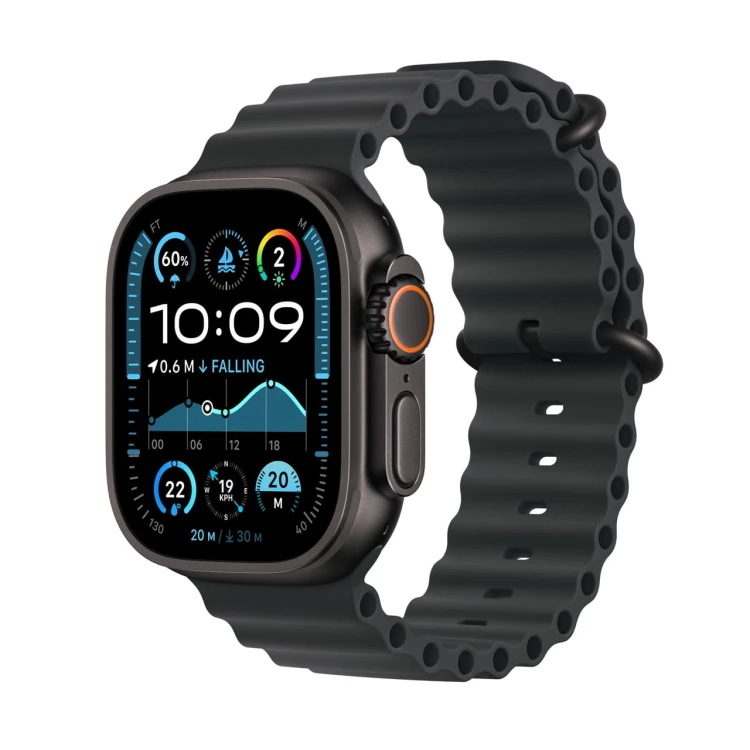 Apple Watch Ultra 2 GPS + Cellular 49mm Black Titanium with Black (czarny) Ocean Band