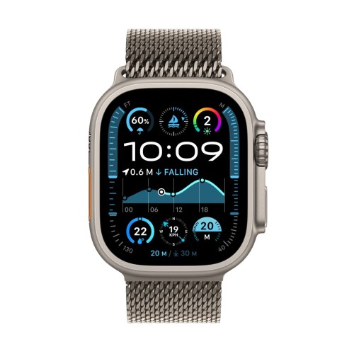 Apple Watch Ultra 2 GPS + Cellular 49mm Natural Titanium with Natural Titanium Milanese Loop