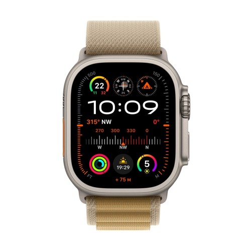 Apple Watch Ultra 2 GPS + Cellular 49mm Natural Titanium with Tan Alpine Loop