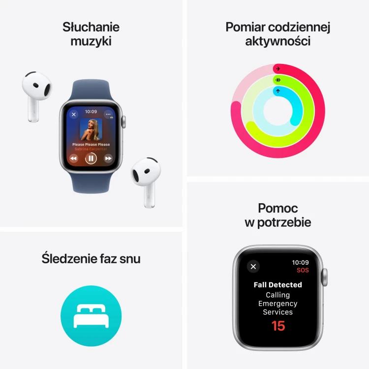 Apple Watch SE GPS 40mm Starlight Aluminium Case with Starlight Sport Band