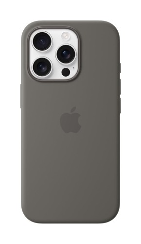 tui silikonowe Apple z MagSafe do iPhone 16 Pro - Stone Gray (górska szarość)