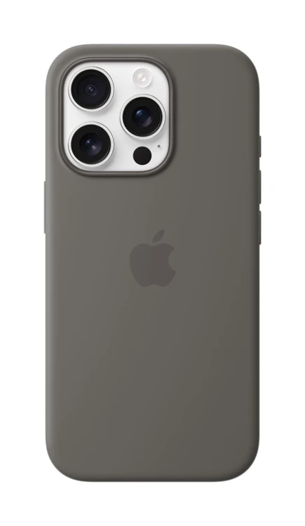 tui silikonowe Apple z MagSafe do iPhone 16 Pro - Stone Gray (górska szarość)