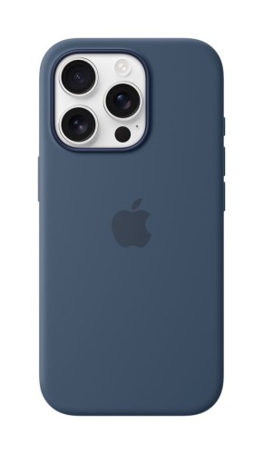 Etui silikonowe Apple z MagSafe do iPhone 16 Pro - Denim
