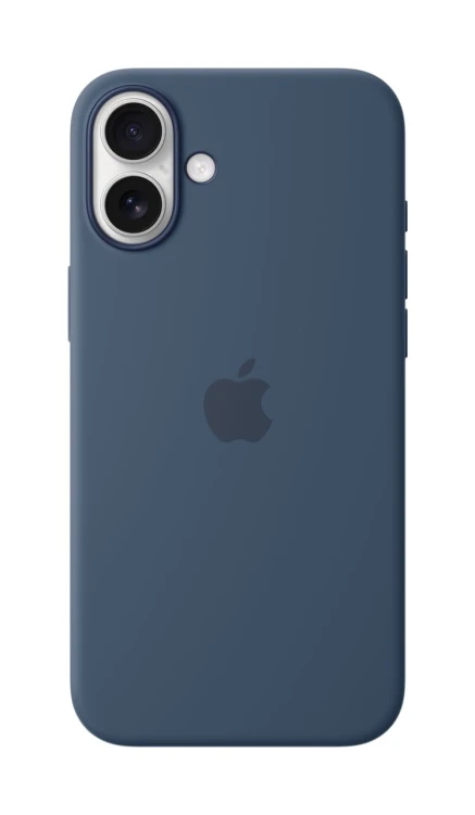 Etui silikonowe Apple z MagSafe do iPhone 16 Plus - Denim