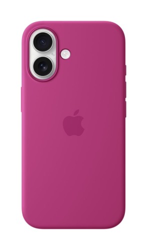 Etui silikonowe Apple z MagSafe do iPhone 16 - Fuchsia (żywy róż)