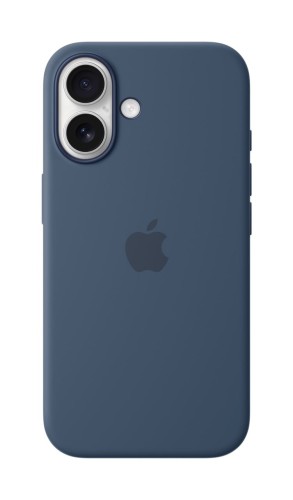 Etui silikonowe Apple z MagSafe do iPhone 16 - Denim