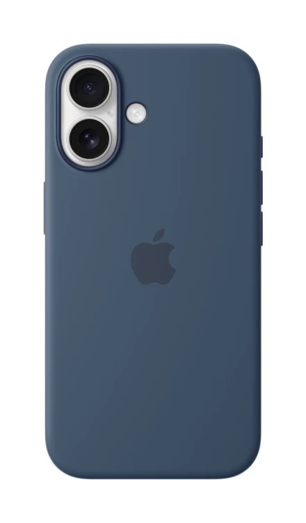 Etui silikonowe Apple z MagSafe do iPhone 16 - Denim