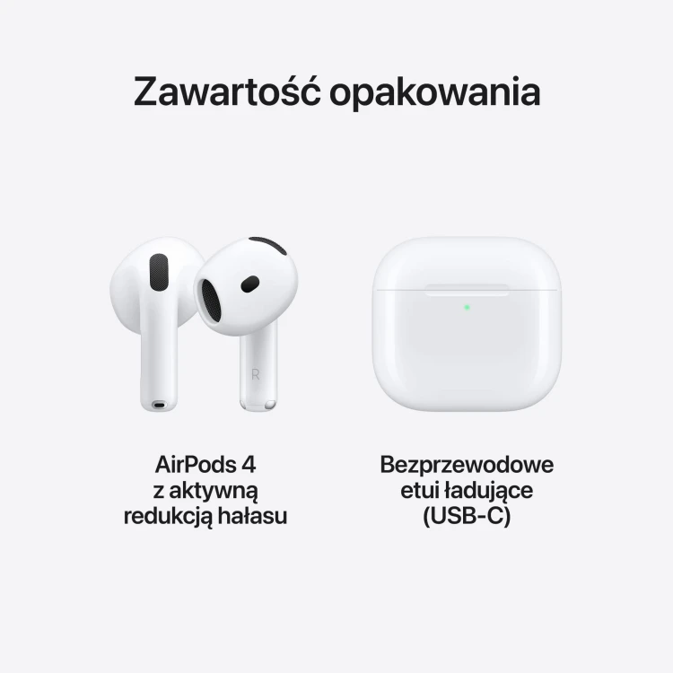 Słuchawki Apple AirPods 4 z ANC