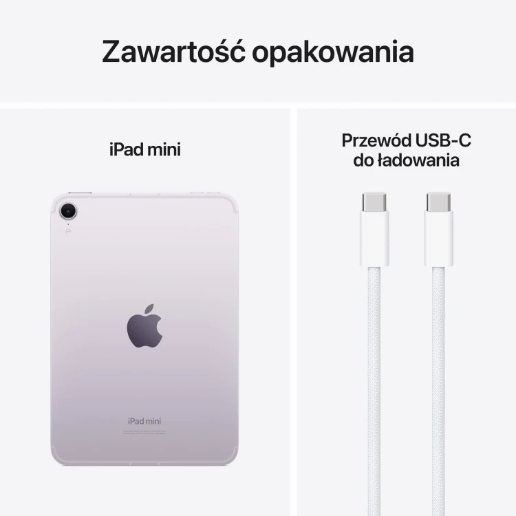 Apple iPad mini 8.3" 2024 Wi-Fi + Cellular (fioletowy)