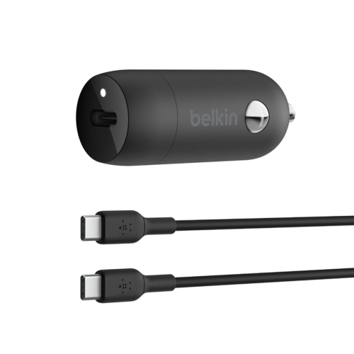 Ładowarka samochodowa BELKIN USB-C PD PPS, 30W + kabel USB-C 1m