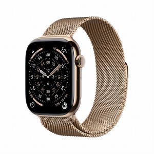 Zegarek Apple Watch Series 11 GPS + Cellular 46mm Gold Titanium Case with Gold Milanese Loop - M/L