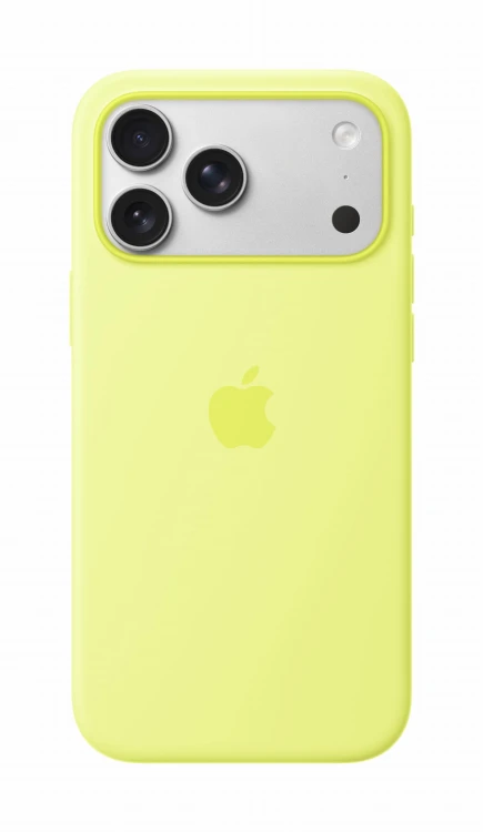 Etui silikonowe Apple z MagSafe do iPhone 17 Pro Max – Neon Yellow (neonowy żółty)