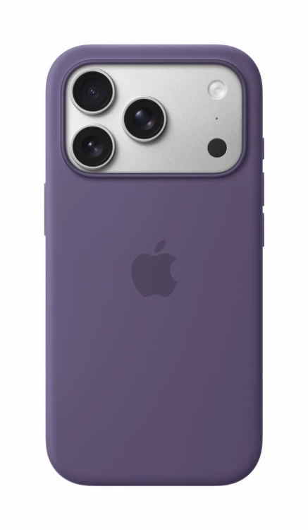 Etui silikonowe Apple z MagSafe do iPhone 17 Pro – Purple Fog (mleczny fiolet)