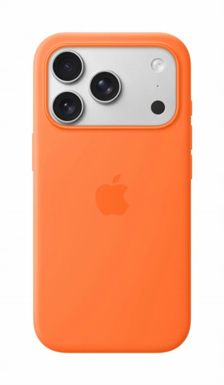 Etui silikonowe Apple z MagSafe do iPhone 17 Pro – Orange