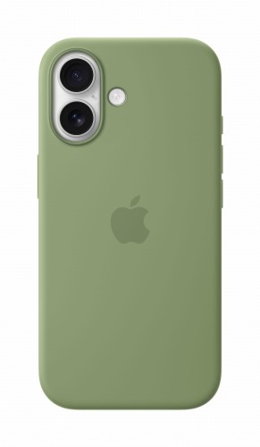 Etui silikonowe Apple z MagSafe do iPhone 17 – Light Moss (jasny mech)