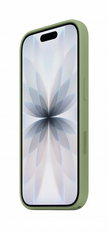 Etui silikonowe Apple z MagSafe do iPhone 17 – Light Moss (jasny mech)
