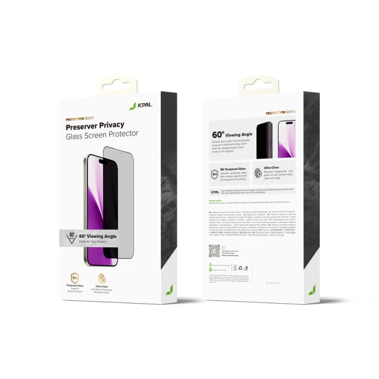 Szkło ochronne JCPAL Preserver Privacy iPhone 17