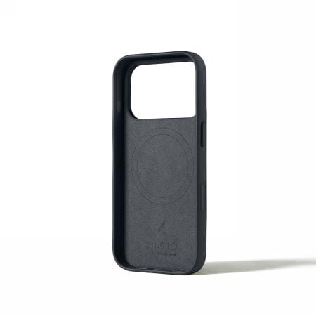 Mujjo Leather Case - etui skórzane do iPhone 17 Pro kompatybilne z MagSafe (bazalt)