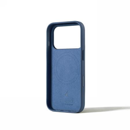 Mujjo Leather Case - etui skórzane do iPhone 17 Pro kompatybilne z MagSafe (monaco blue)