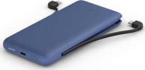 Powerbank BELKIN z kablami USB-C/Lightning 10000mAH (niebieski)