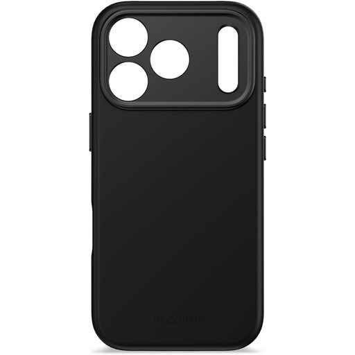 DECODED silikonowe AntiMicrobial Backcover iPhone 17 Pro (czarny)