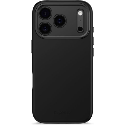 DECODED silikonowe AntiMicrobial Backcover iPhone 17 Pro (czarny)