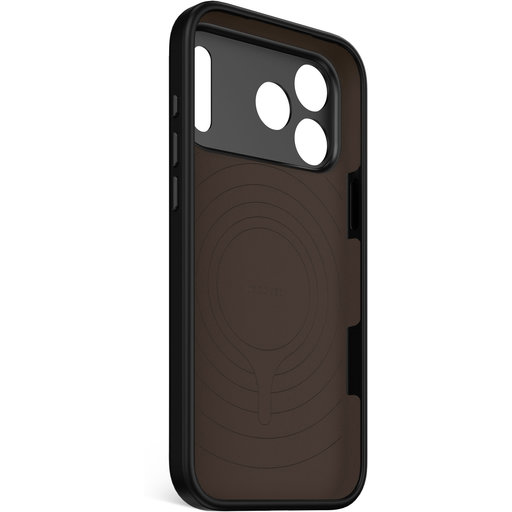 DECODED silikonowe AntiMicrobial Backcover iPhone 17 Pro Max (czarny)