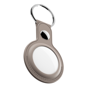Brelok do Apple AirTag KeyBudz Keyring (beżowy)