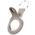 Brelok do Apple AirTag KeyBudz Keyring (beżowy)