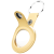 Brelok do Apple AirTag KeyBudz Keyring 2-pack (żółty)
