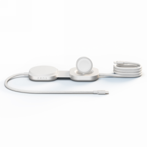 Ładowarka bezprzewodowa Zens Charging Cable USB C-C Pro 3w1 (biały)