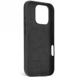 Etui Decoded Leather Backcover Magsafe iPhone 16 Pro (czarny)