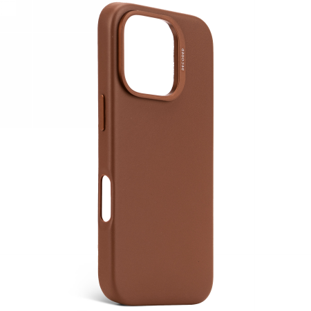Etui Decoded Leather Backcover Magsafe iPhone 16 Pro (brązowy)