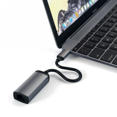 Adapter Satechi USB-C do Gigabit Ethernet (szary)