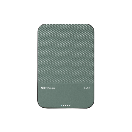 Powerbank Native Union Active 5000mAh Qi2 USB-C MagSafe (zielony)