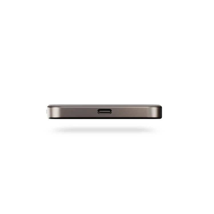 Powerbank ZENS Slim Qi2 Aluminium 5000mAh Qi2 USB-C MagSafe (czarny)