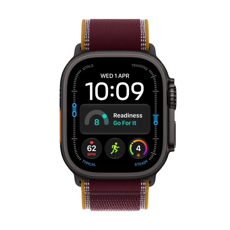 Zegarek Apple Watch Ultra 4 GPS + Cellular 49mm Black Titanium Case with Burgundy Trail Loop_2.jpg